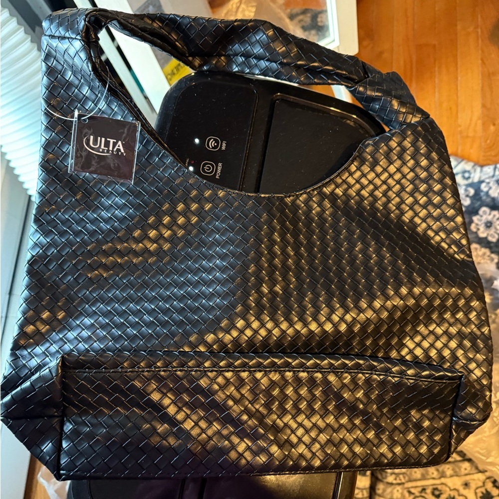 Ulta Beauty Black Woven Bag